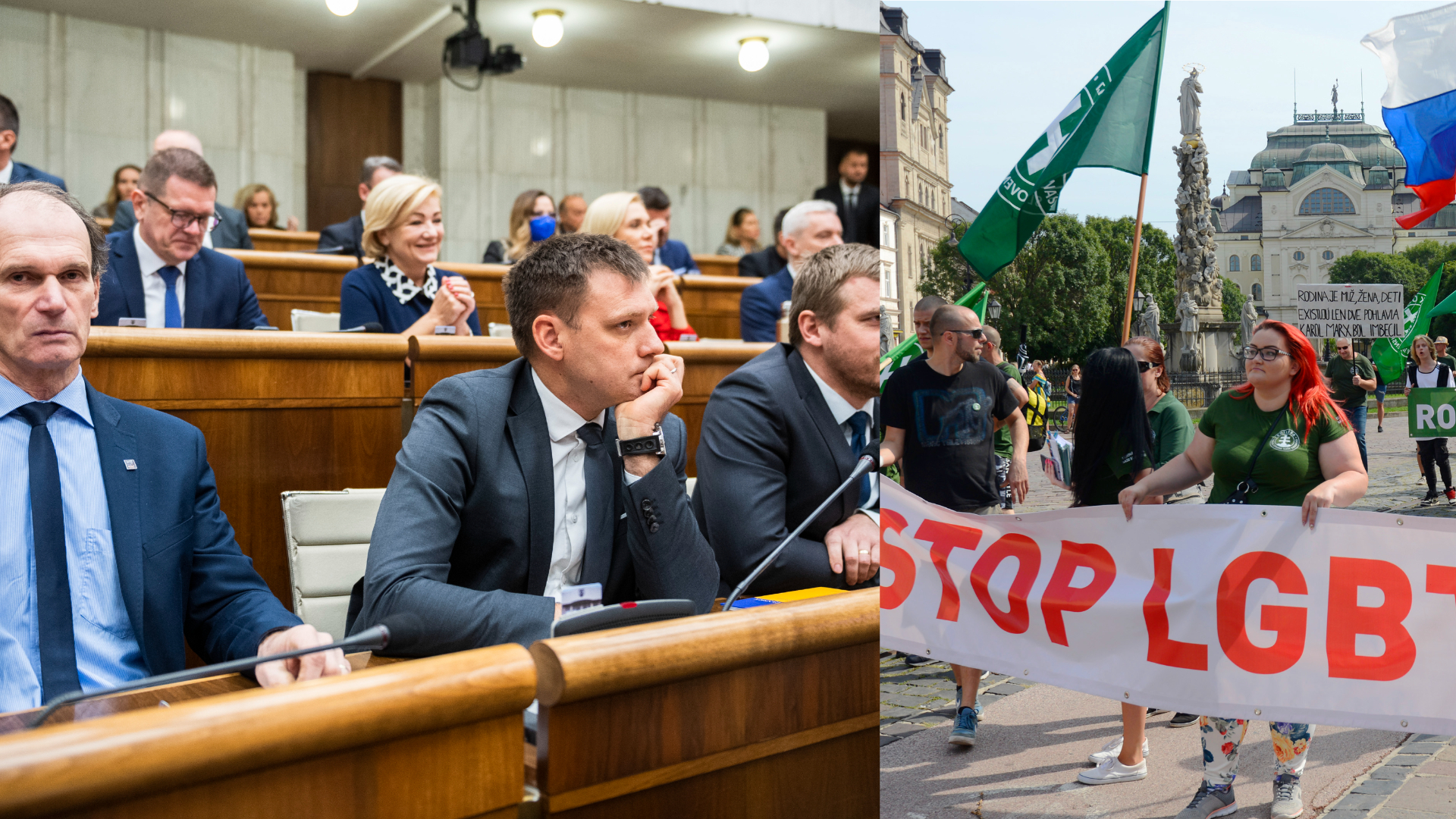 Štefan Kuffa, Tomáš Taraba a Filip Kuffa; odporcovia LGBTI