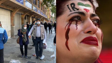 Zásah v Teheráne a plačúca žena