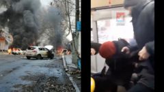 Autá horia po ruskom raketovom útoku v ukrajinskom Chersone a napadnutie ženy v autobuse