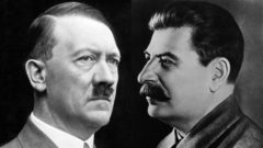 Vodca nacistického Nemecka a Tretej ríše, Adolf Hitler a Vládca Sovietskeho zväzu Josif Stalin - Totalitní vládcovia