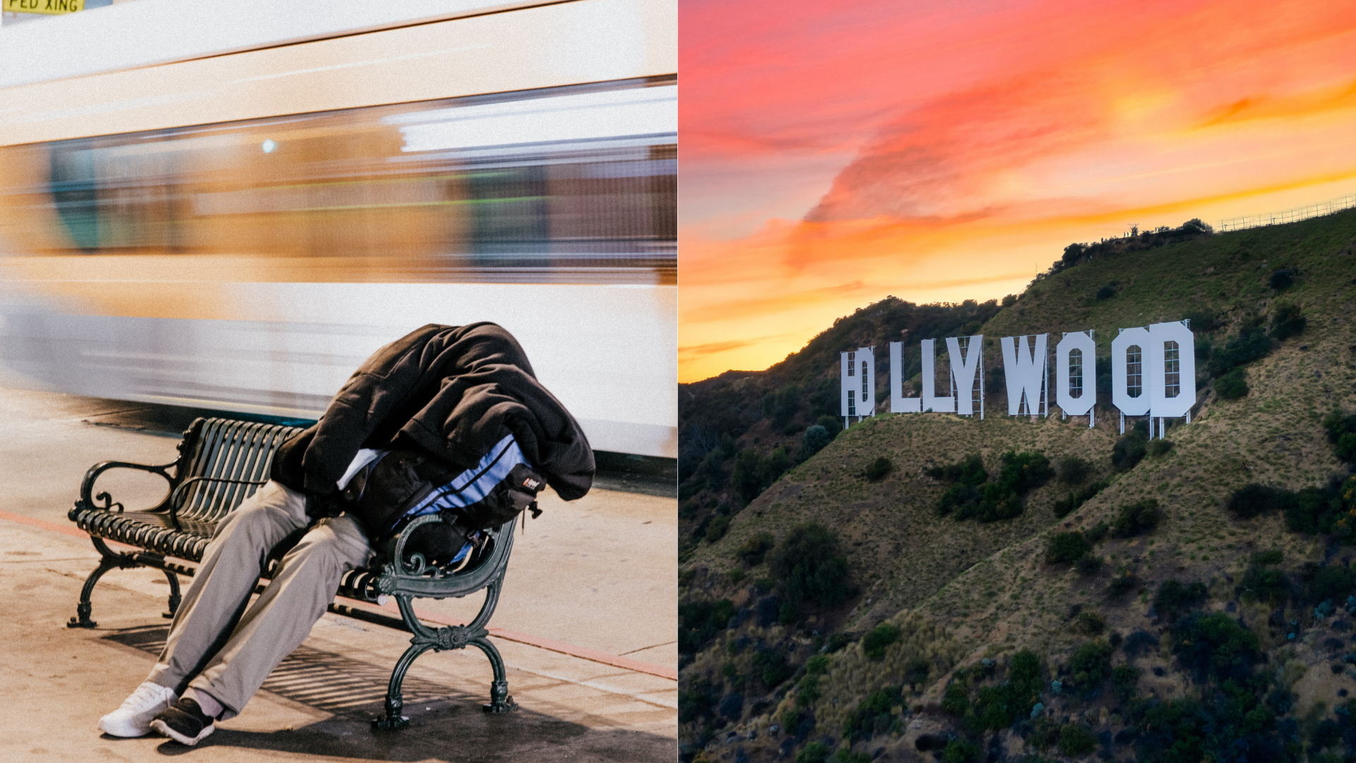 ľudia bez domova v Los Angeles