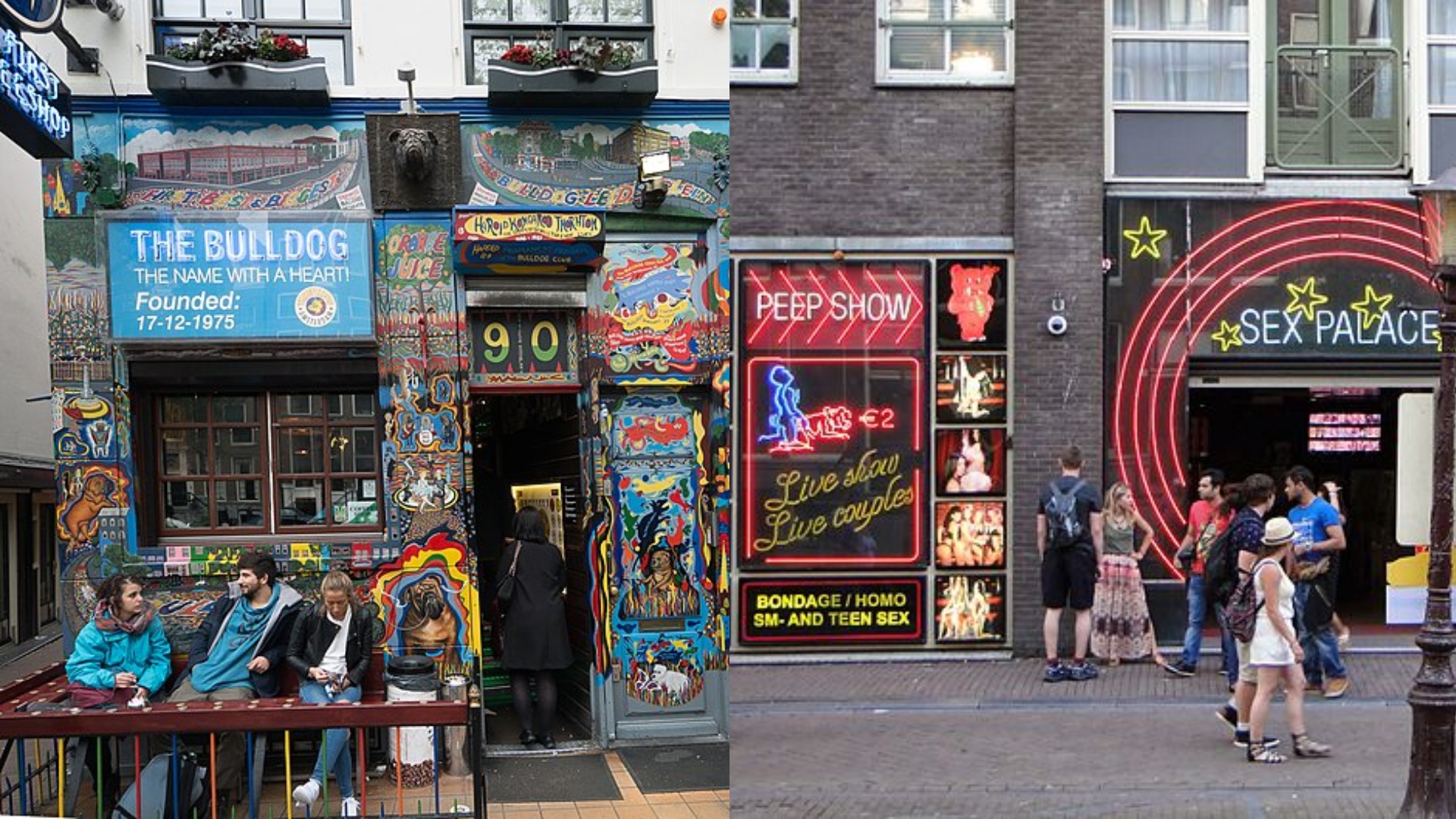 Na snímke sú prevádzky v Amsterdame.