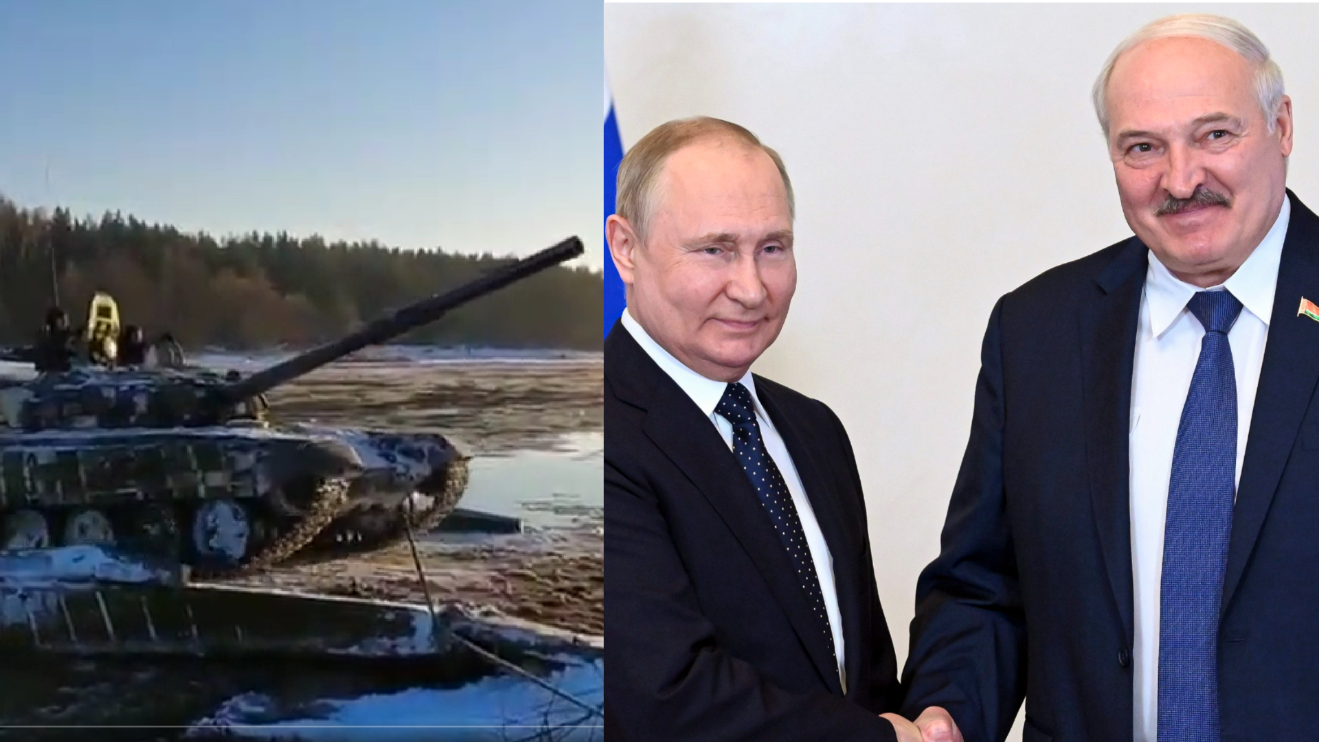 Lukašenko Putin tank