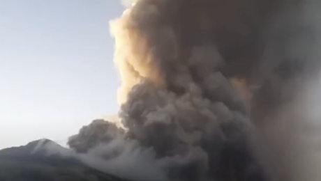 Výbuch sopky na Sicílii