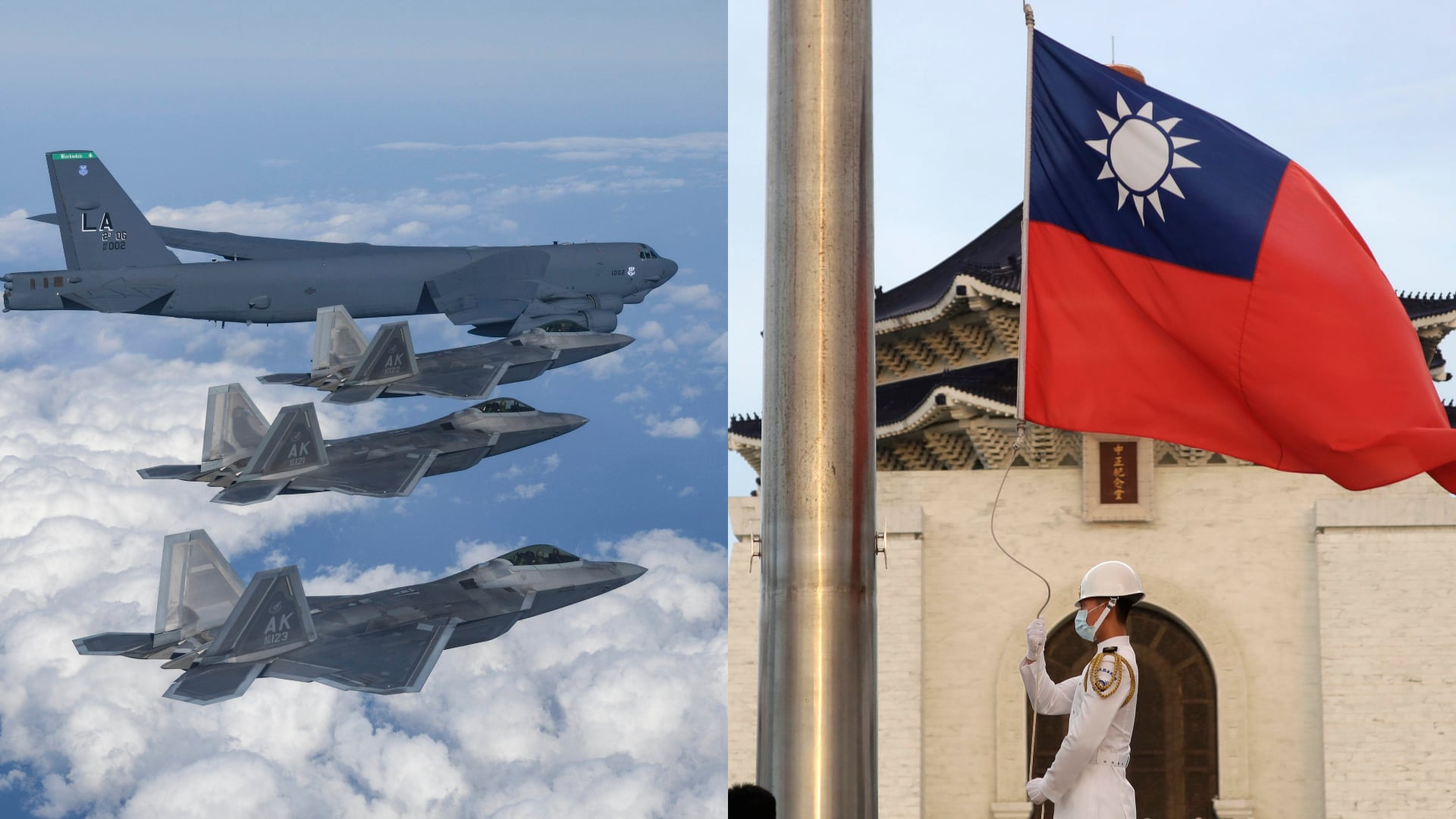 na snímke sú lietadlá a vlajka