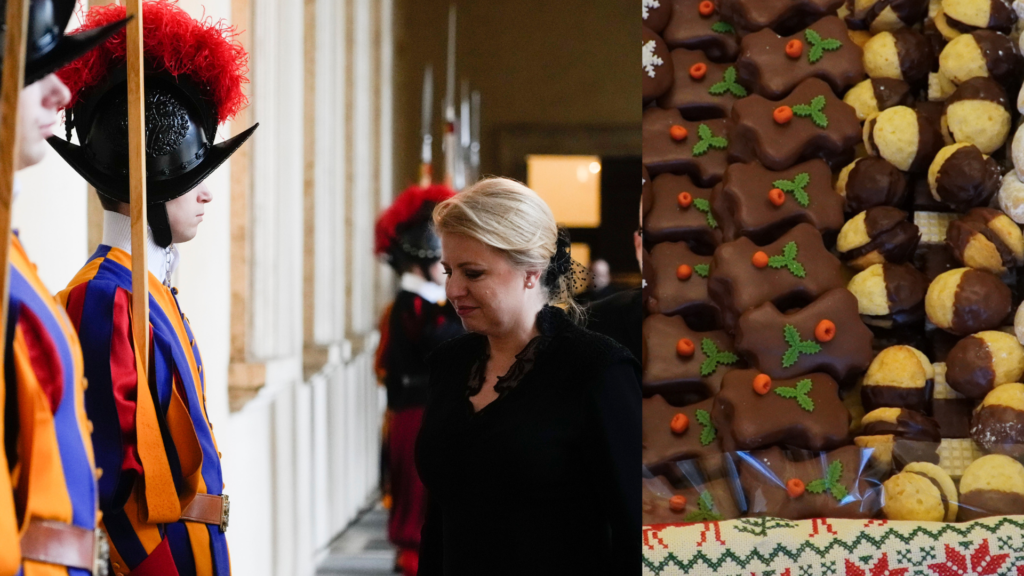 Zuzana Čaputová a vianočné sladkosti