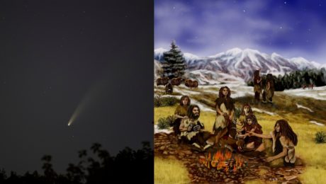 kométa neandertálci