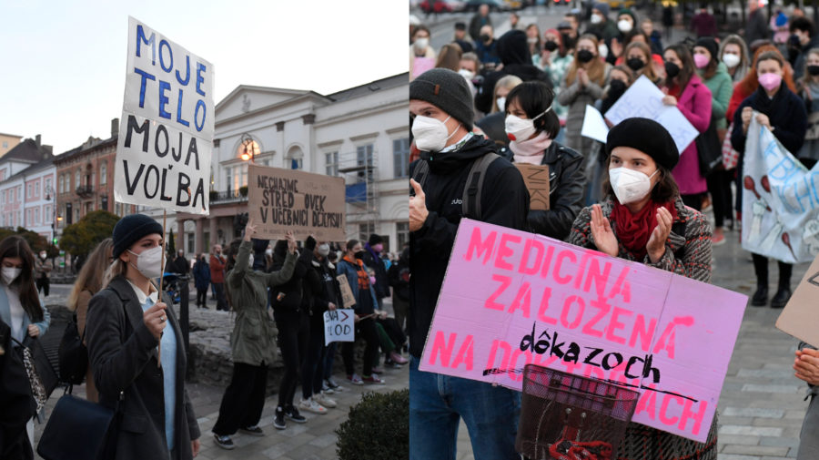Protest za reprodukčnú spravodlivosť v rámci iniciatívy Nebudeme ticho na Hlavnej ulici v Košiciach, 2021