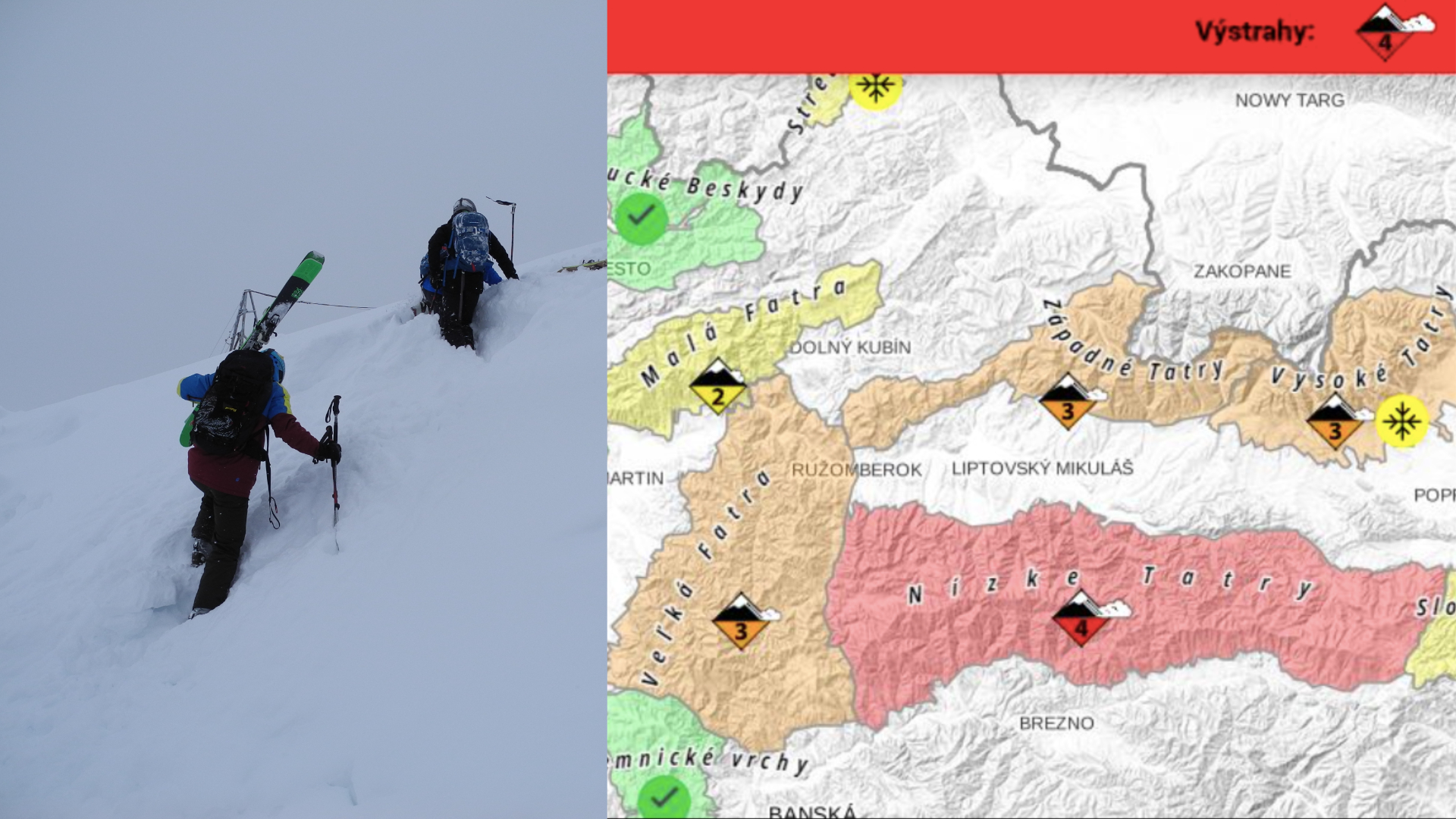 Lavínové nebezpečenstvo