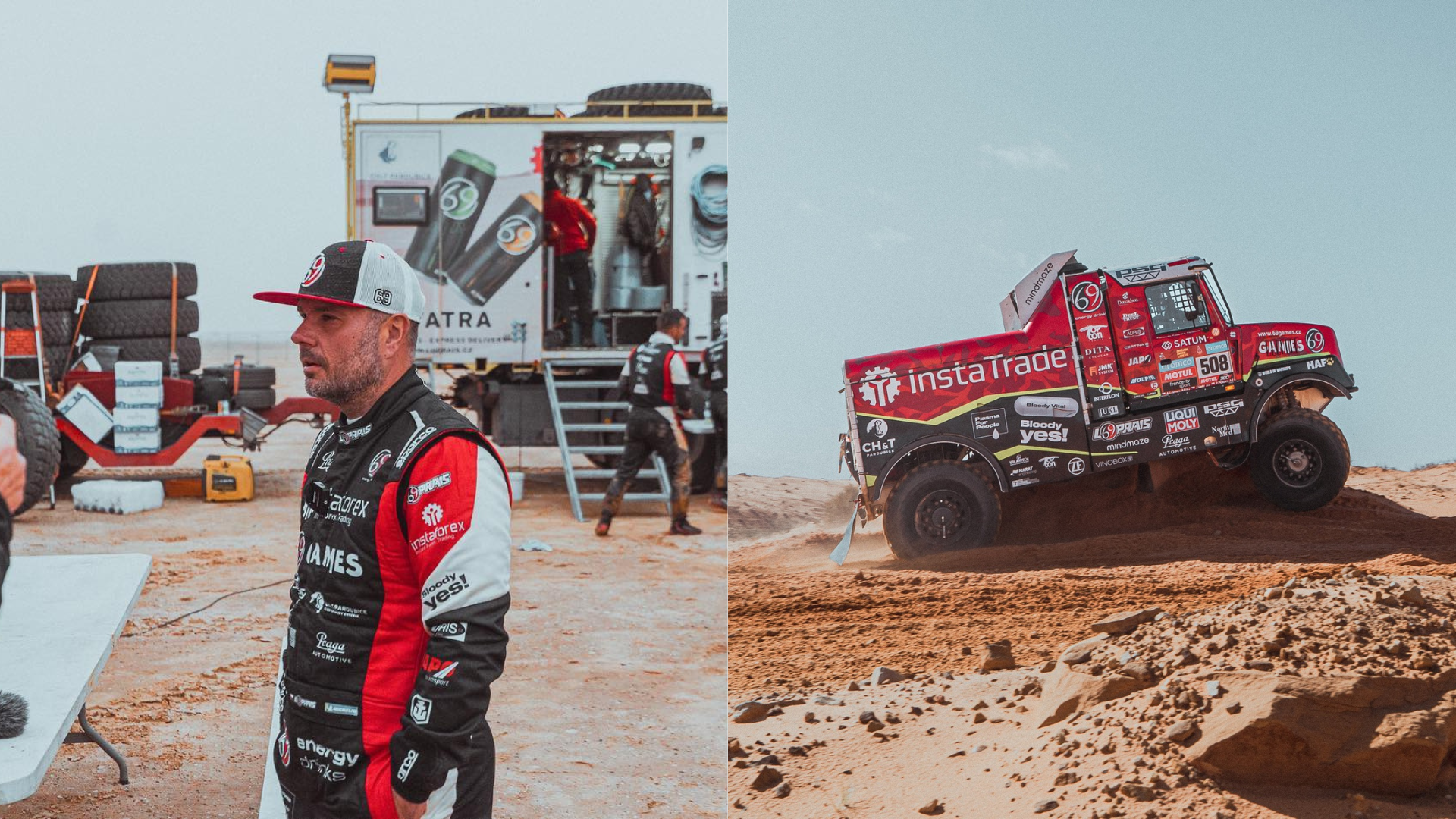 Pretekár Aleš Loprais a jeho kamión