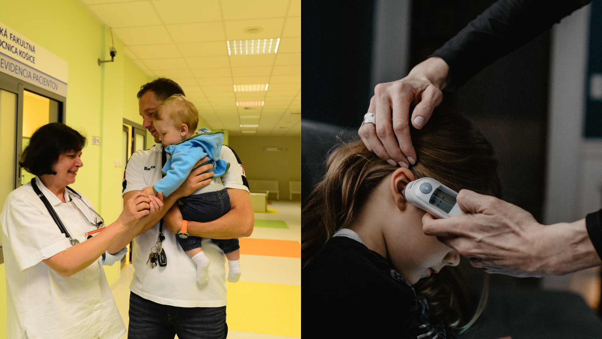 Lekár a dieťa, meranie teploty