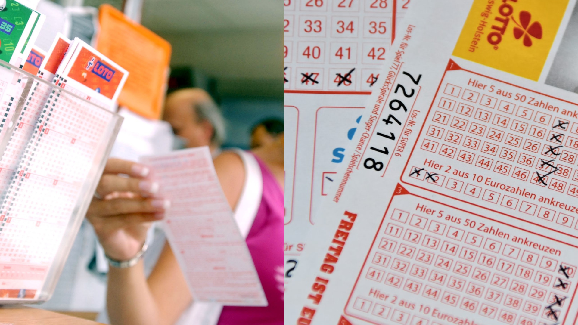 Tiket na Loto a zaškrtnuté čísla