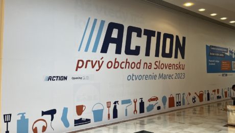 Pripravovaná predajňa Action v OC Danubia