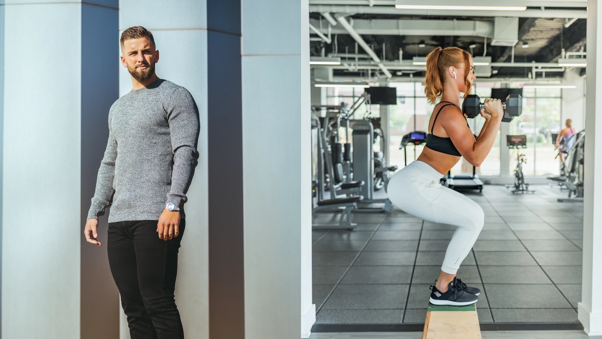 Žena vo fitness centre