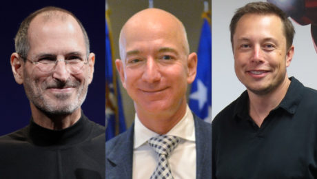 Zakladateľ Apple, Zakladateľ Amazonu a zakladateľ Tesly a SpaceX