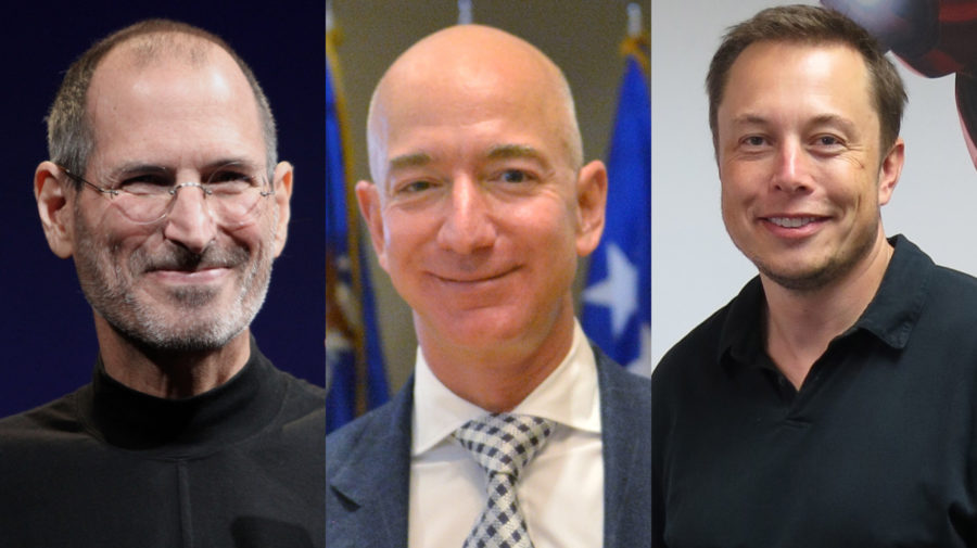 Zakladateľ Apple, Zakladateľ Amazonu a zakladateľ Tesly a SpaceX