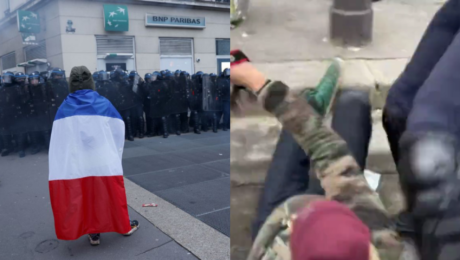 Protesty v Paríži
