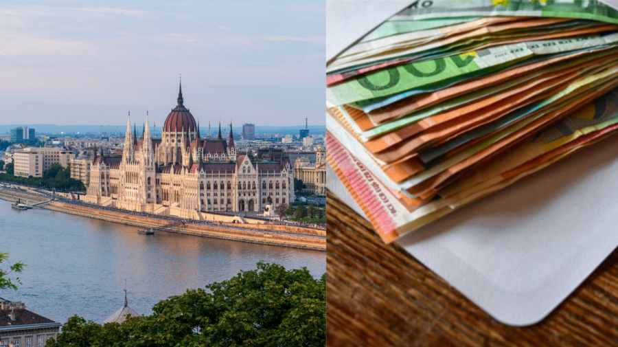 Budapešť, peniaze v obálke