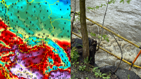 teplota počasie shmú povodeň