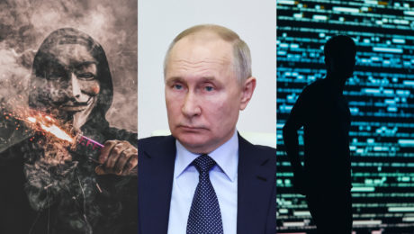 Hackeri anonymous, ruský prezident Vladimir Putin a sledovanie ruských občanov