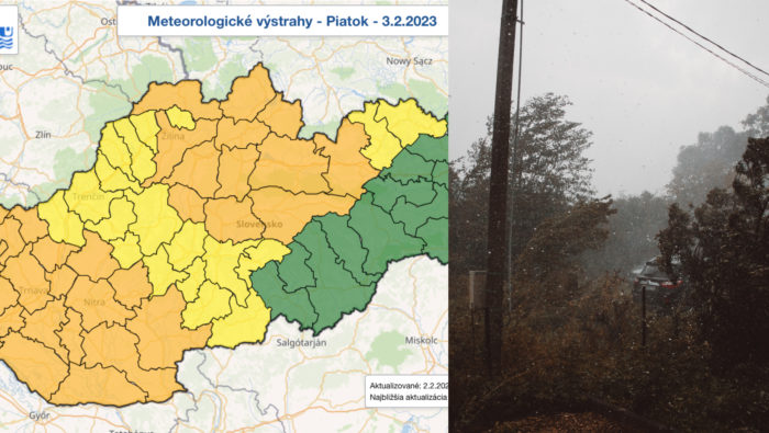 Na Slovensko mieri extrémne nebezpečné počasie: Orkán PIT nesie kopu snehu a silný vietor