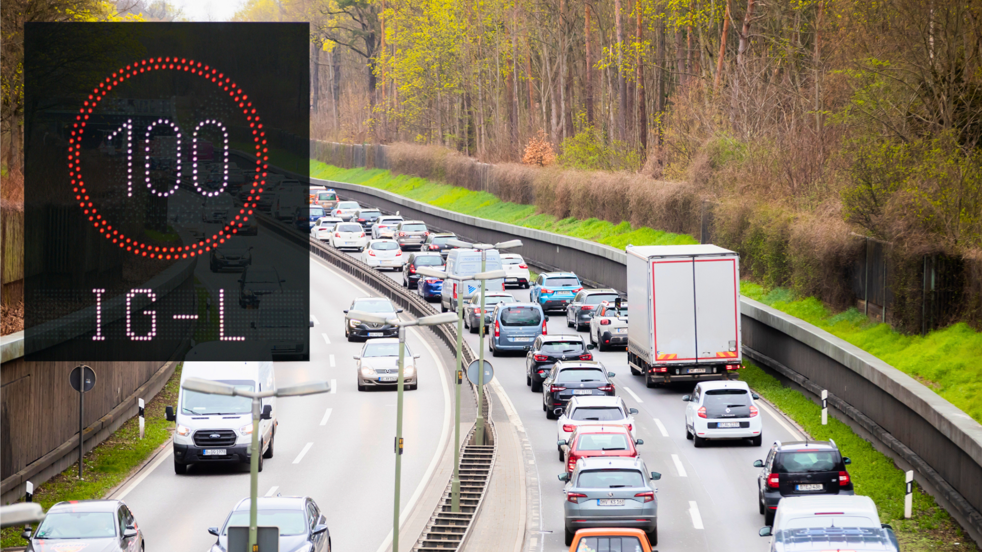 IG-L značka na diaľnici