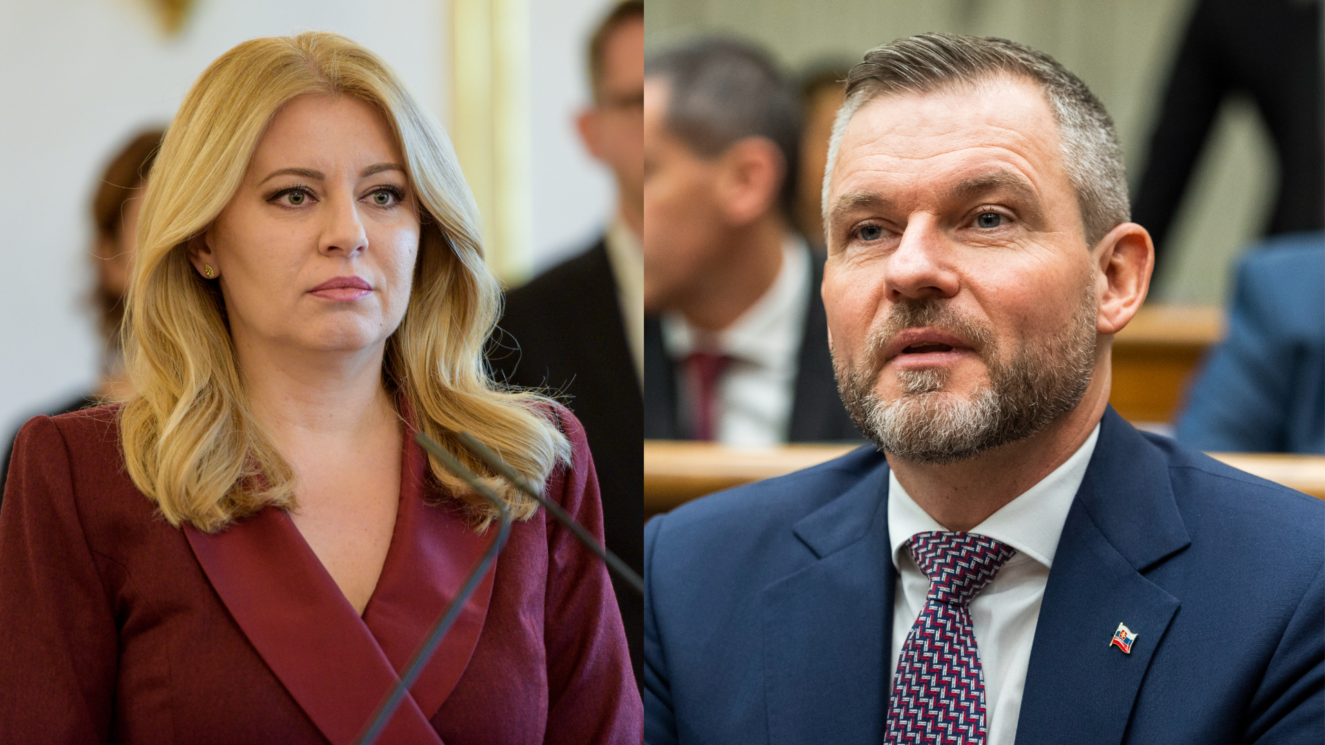 Zuzana Čaputová, prezidentka SR, Peter Pellegrini, predseda strany Hlas-SD