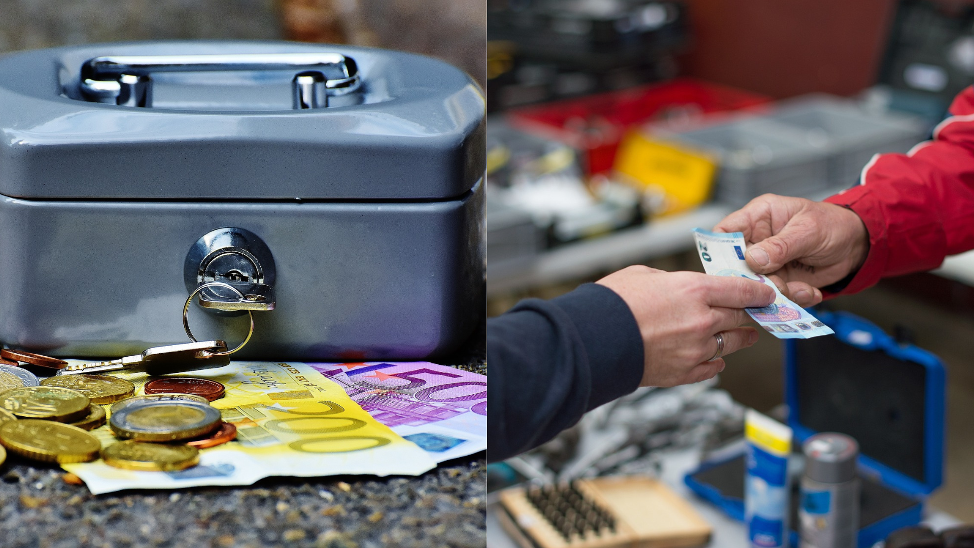 Pokladnica, peniaze a platenie