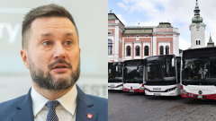 Primátor Bratislavy Matúš Vallo a odparkované autobusy