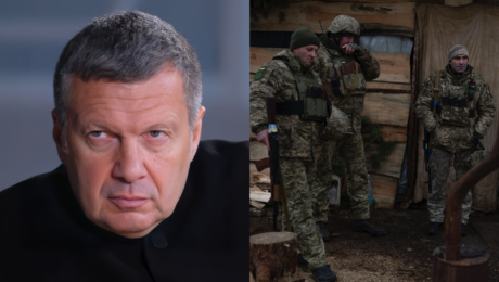 Vladimir Solovjov a ukrajinskí vojaci