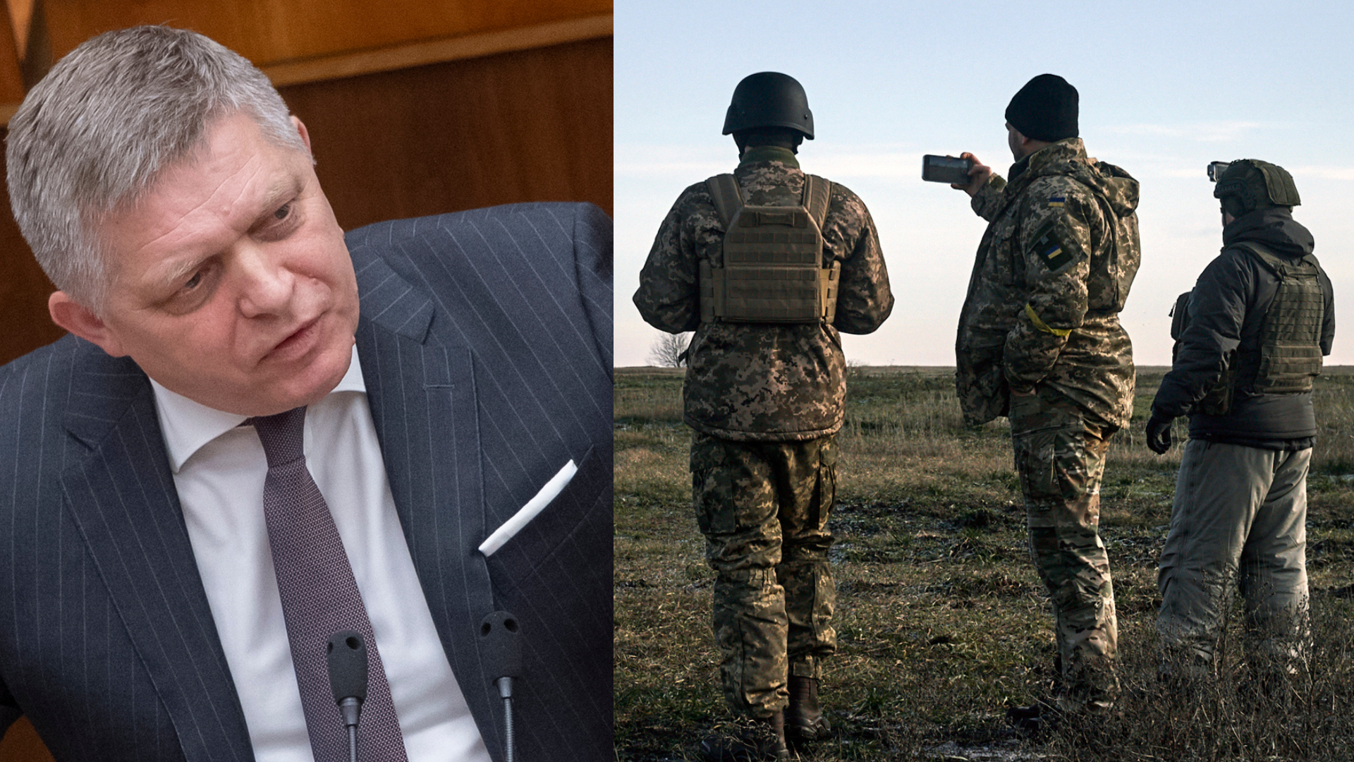 Robert Fico a vojaci