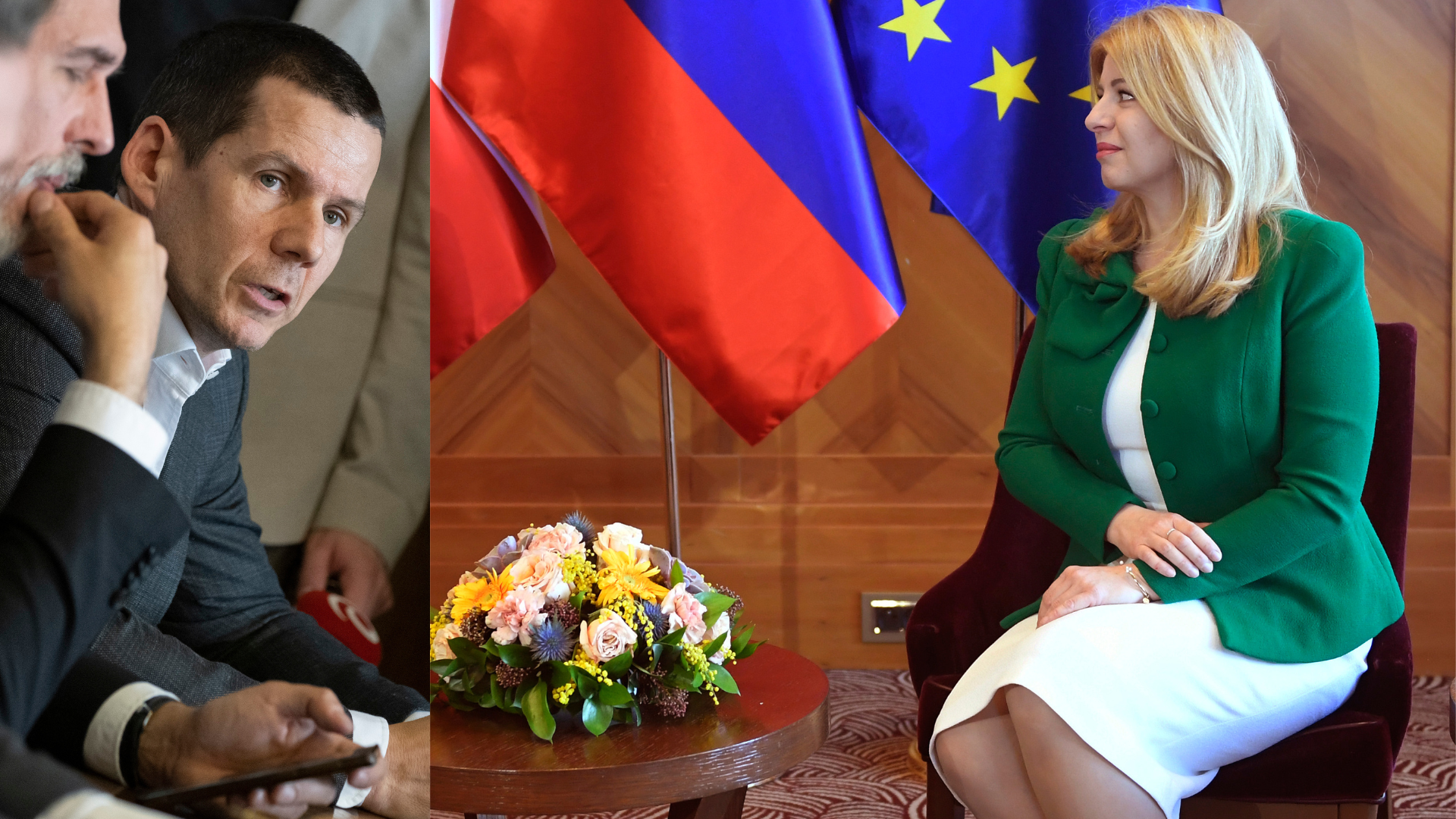 Štefan Hamran a Zuzana Čaputová mlčia