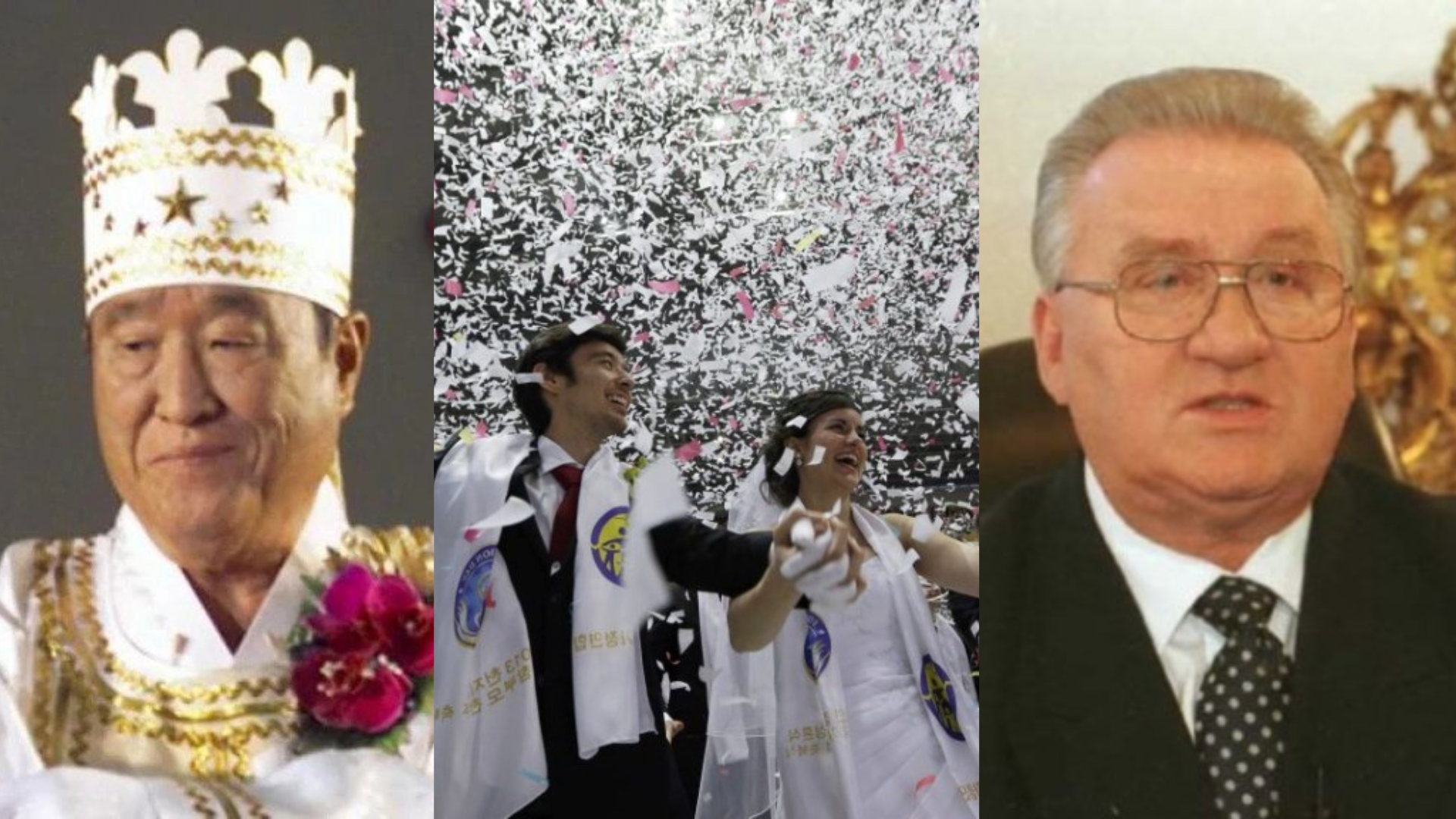 Reverend Moon, členovia sekty a Michal Kováč