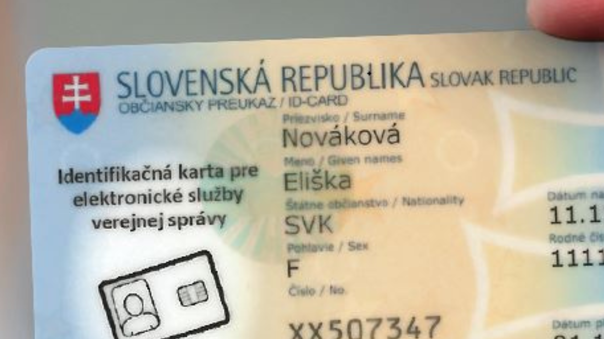 Občianske preukazy bez podoby tváre