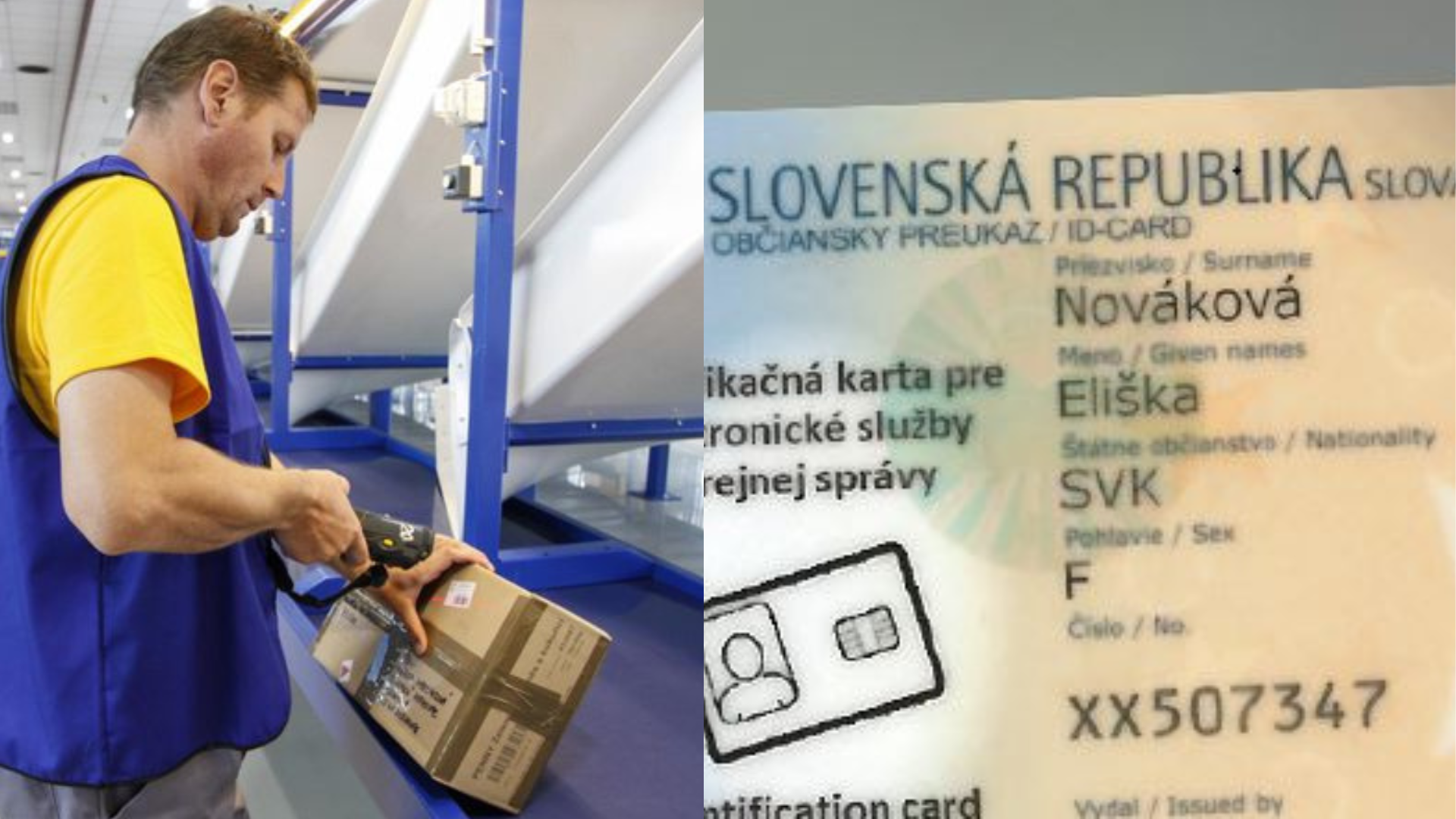 Pošta, občiansky preukaz