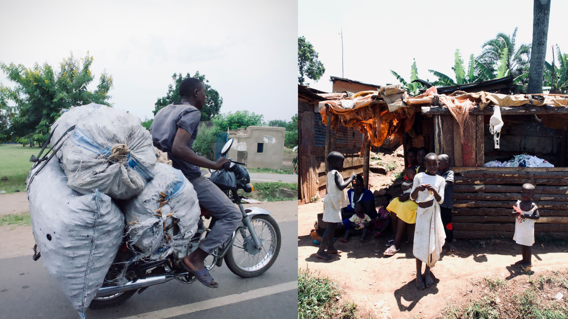 Motorka Boda Boda, dom v Ugande