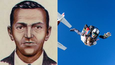 Nákres Dana Coopera založený na výpovediach očitých svedkov