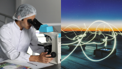 Vedec pri práci a elektrická energia