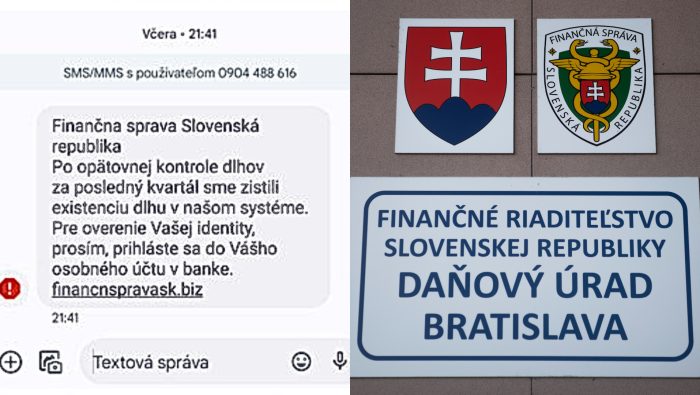 Pozor, rozsiahly podvod na Slovákov: Ak ti príde správa z daňového úradu o dlhu, na nič neklikaj