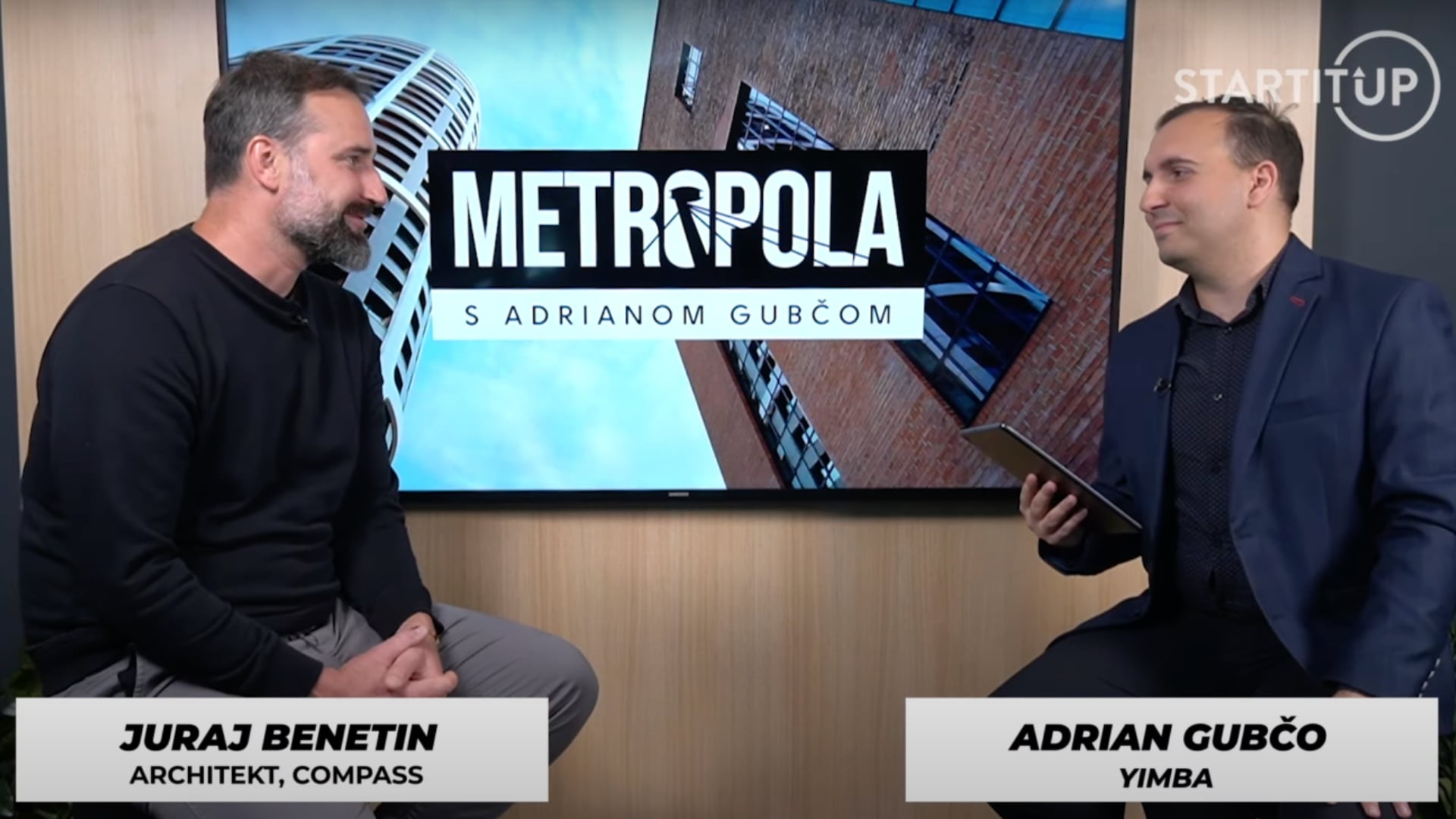 Spevák kapely Korben Dallas Juraj Benetin v diskusnej relácii Startitup Metropola s Adrianom Gubčom