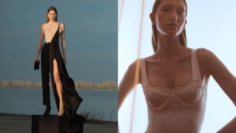 Modelka Linda Novotná v póze