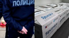 Ruského vedca stojaceho