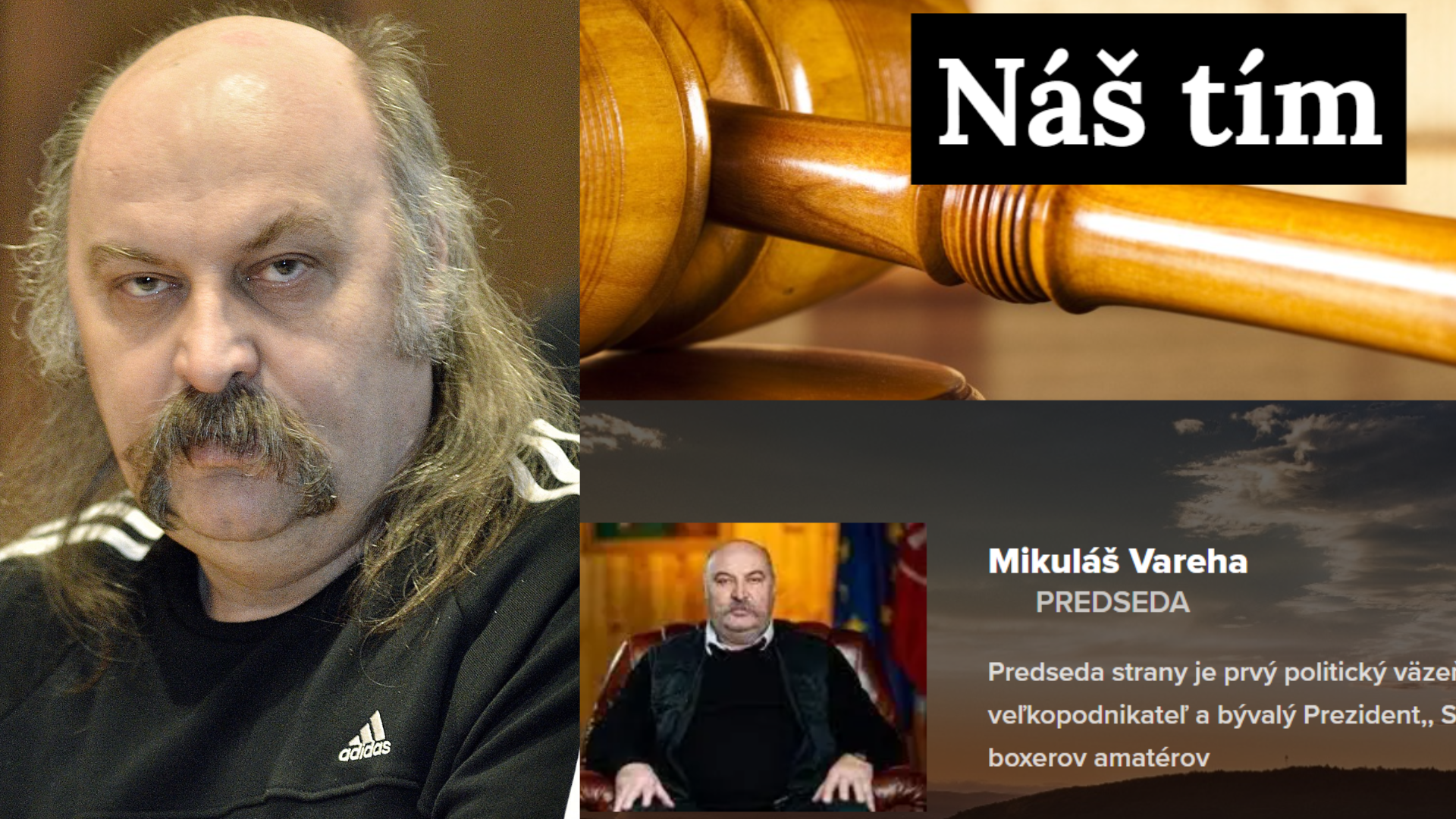 Mikuláš Vareha na súde