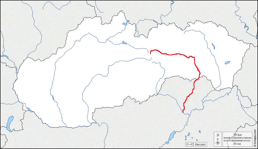 mapa Slovenska
