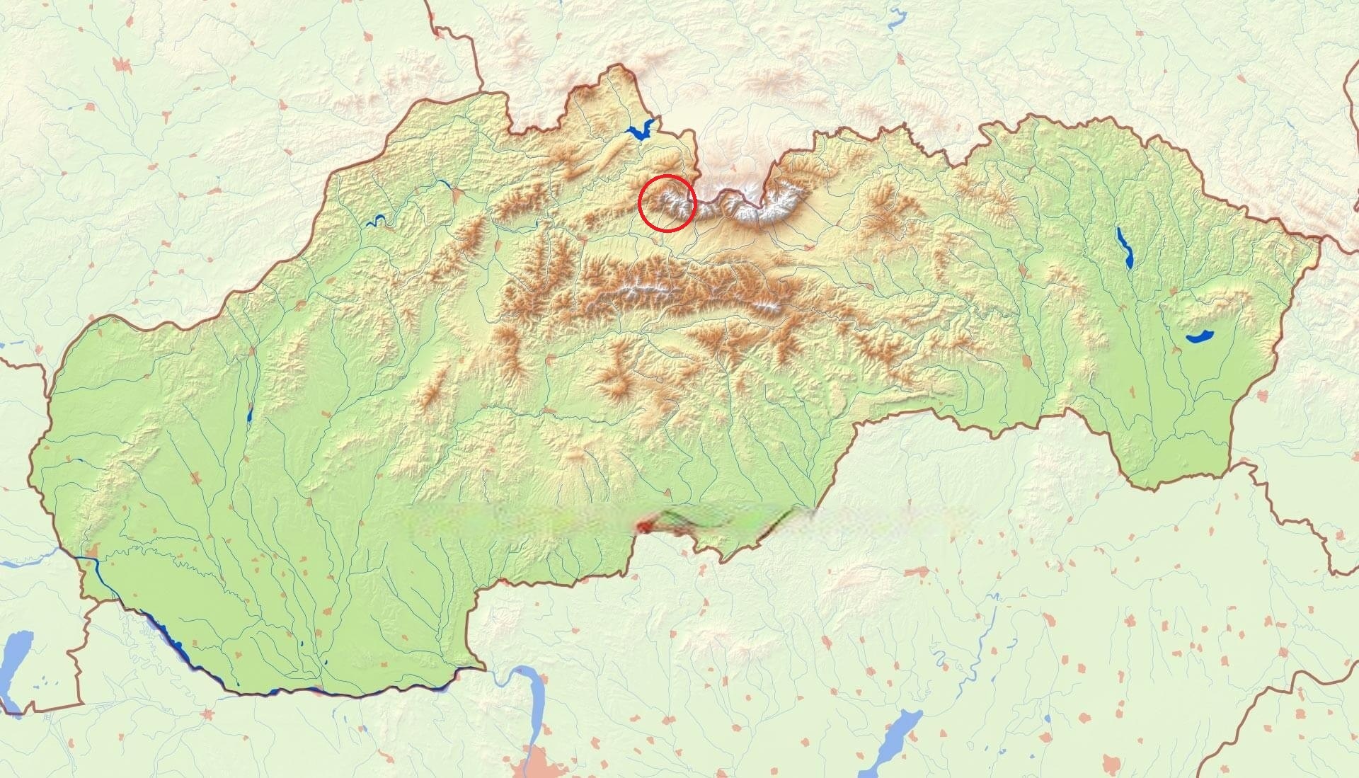 mapa Slovenska