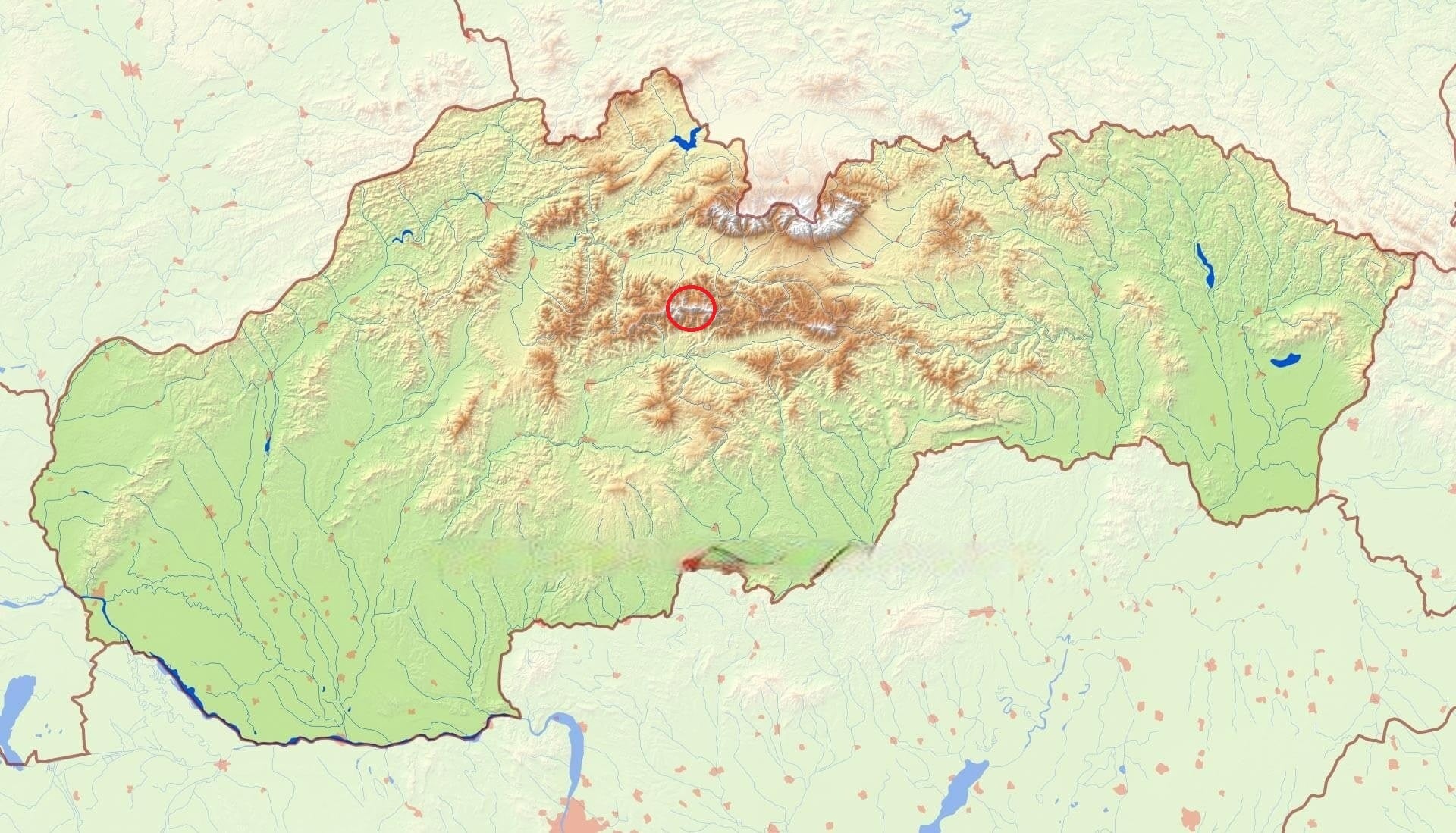 mapa Slovenska