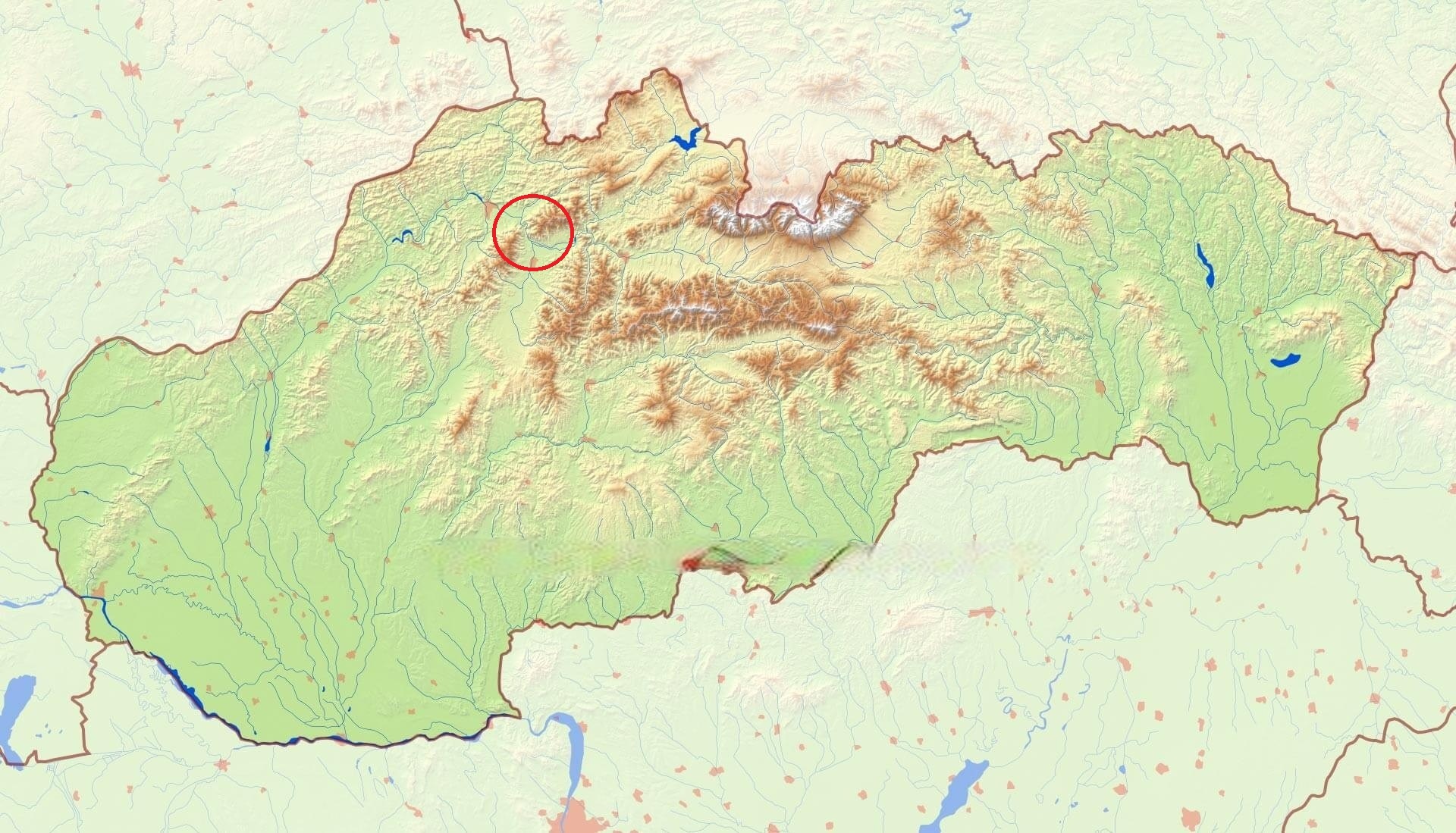 mapa Slovenska
