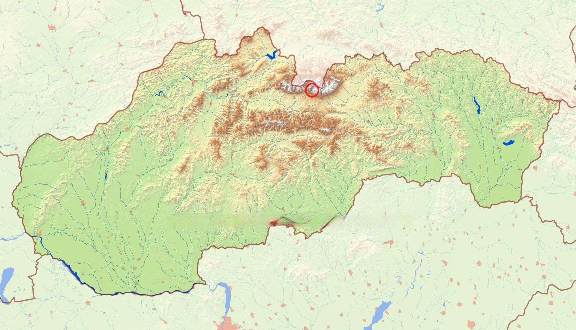 mapa Slovenska