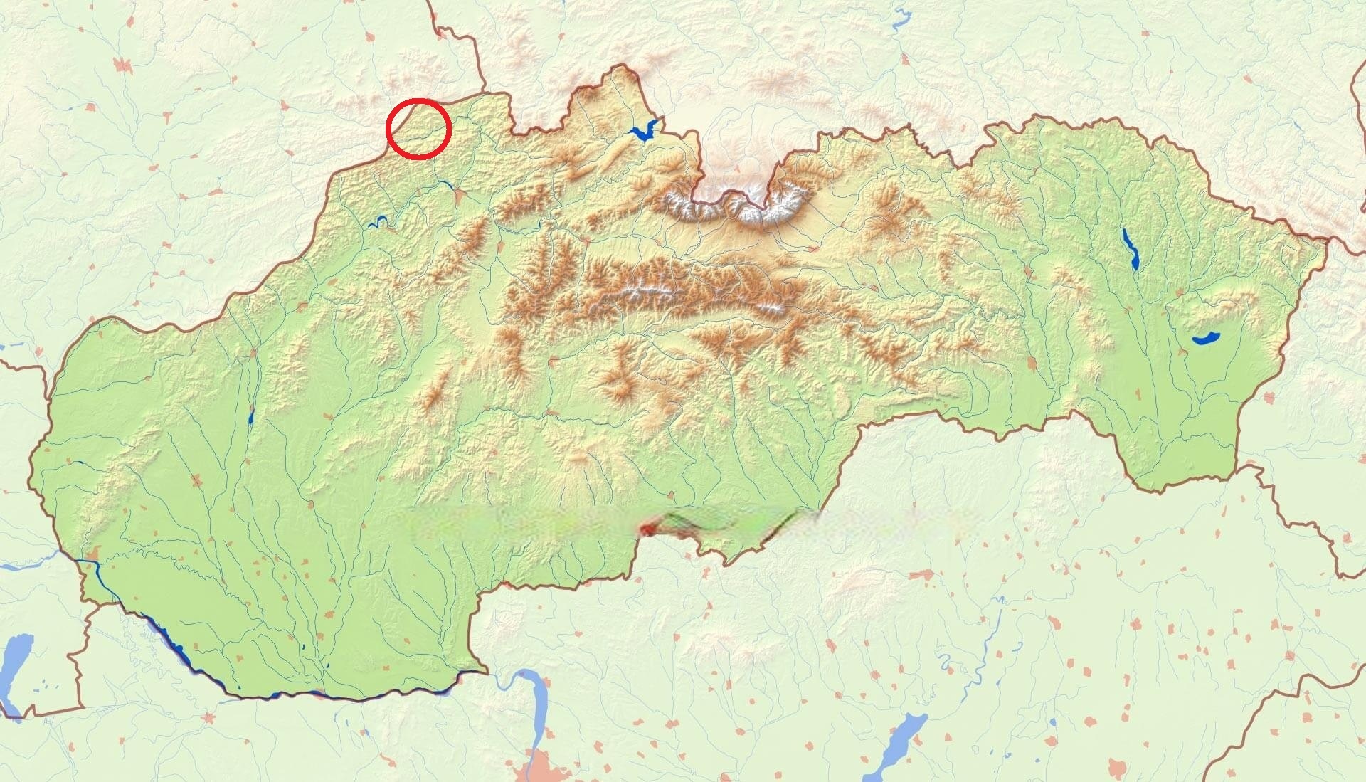 mapa Slovenska