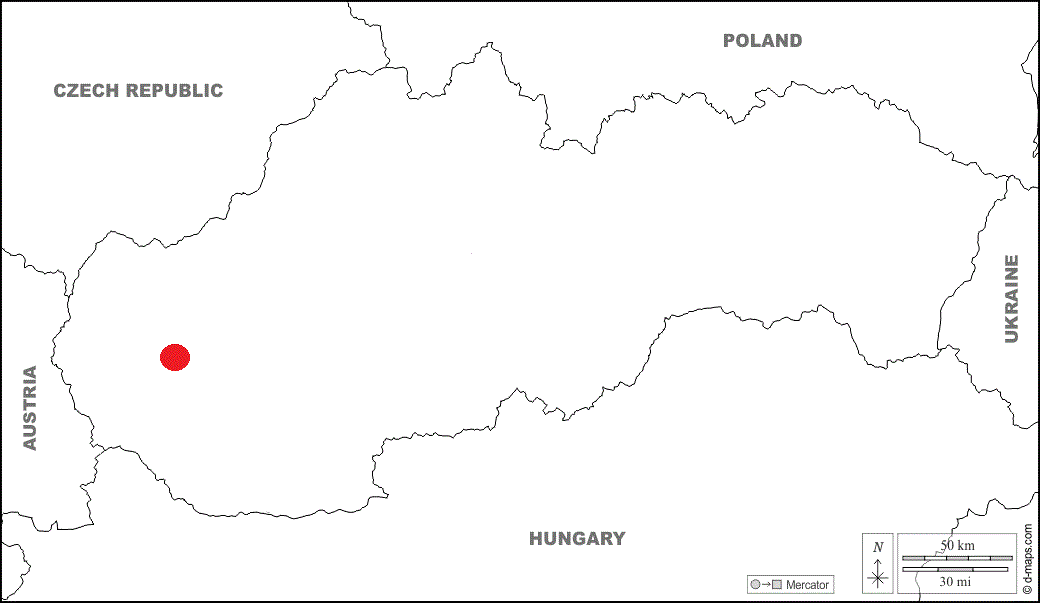 mapa Slovenska